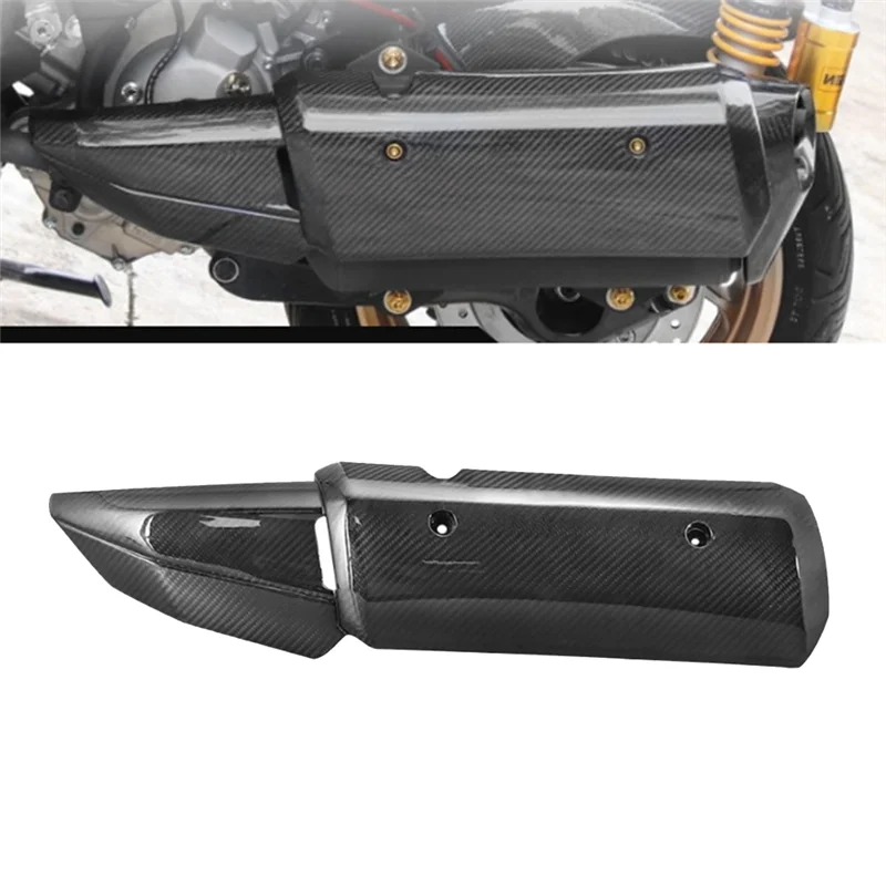 

Для XMAX 2023, совместимая крышка выхлопной трубы из углеродного волокна, защита глушителя, аксессуары для мотоциклов