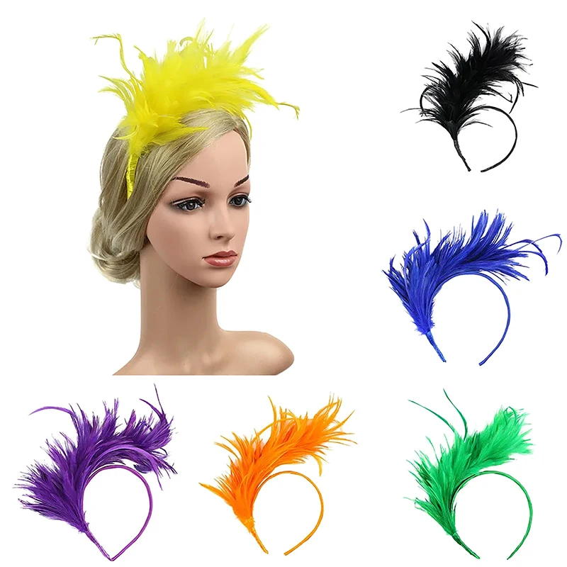 Explosive Feather Hair Bands Party Party Prom Stage Performance Holiday Carnival Accessories