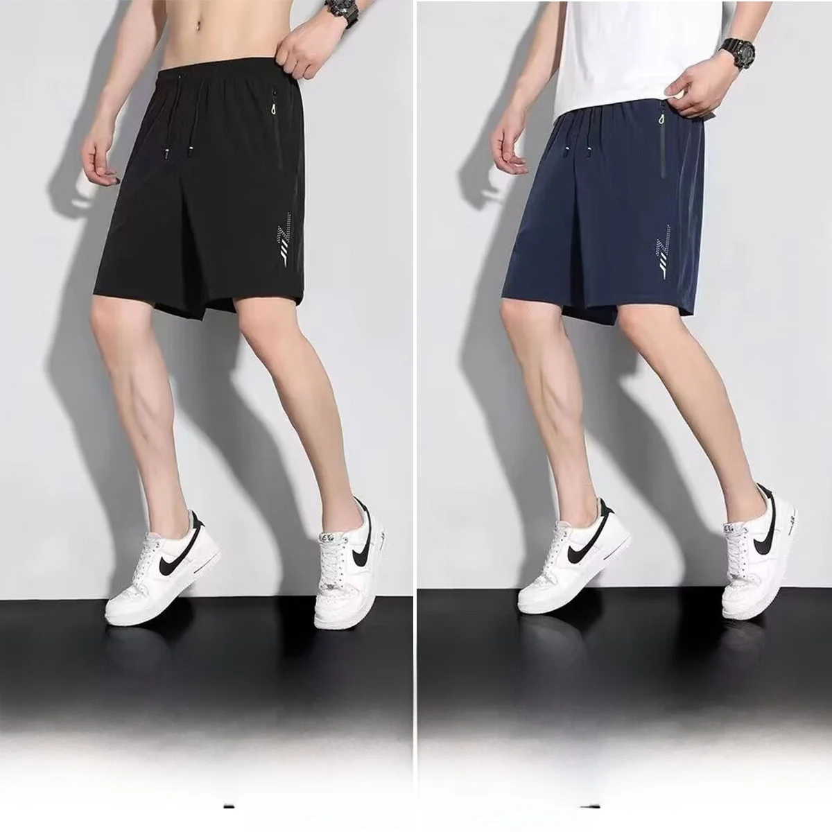 

New 2025 Men's Loose Casual Five-Quarter Spor Pants Breathable Qui-Dry Straight Leg Youthful Sle Comfortable Fit Summer...