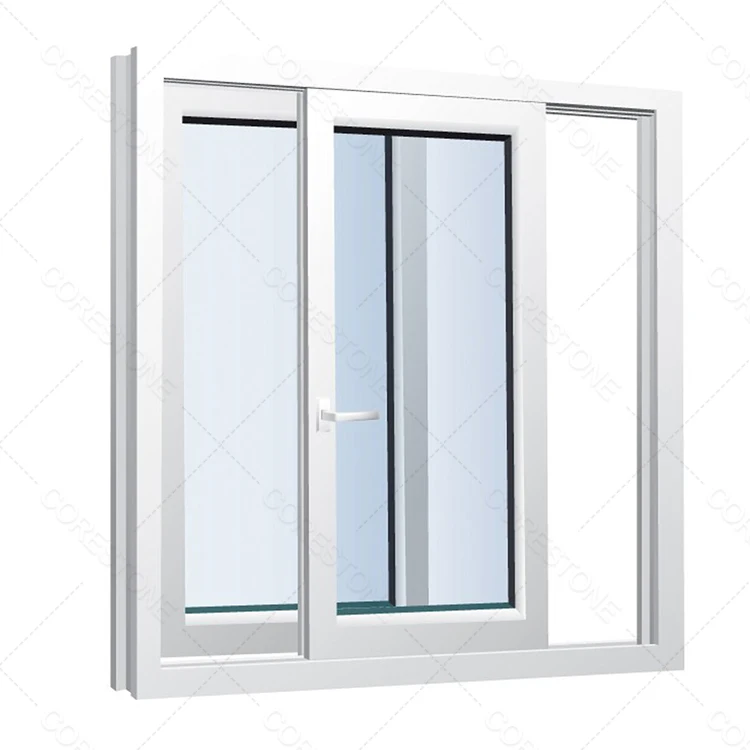 

PVC Glass Sliding Windows Vinyl Windows UPVC Modern Double Glazed Sliding Windows