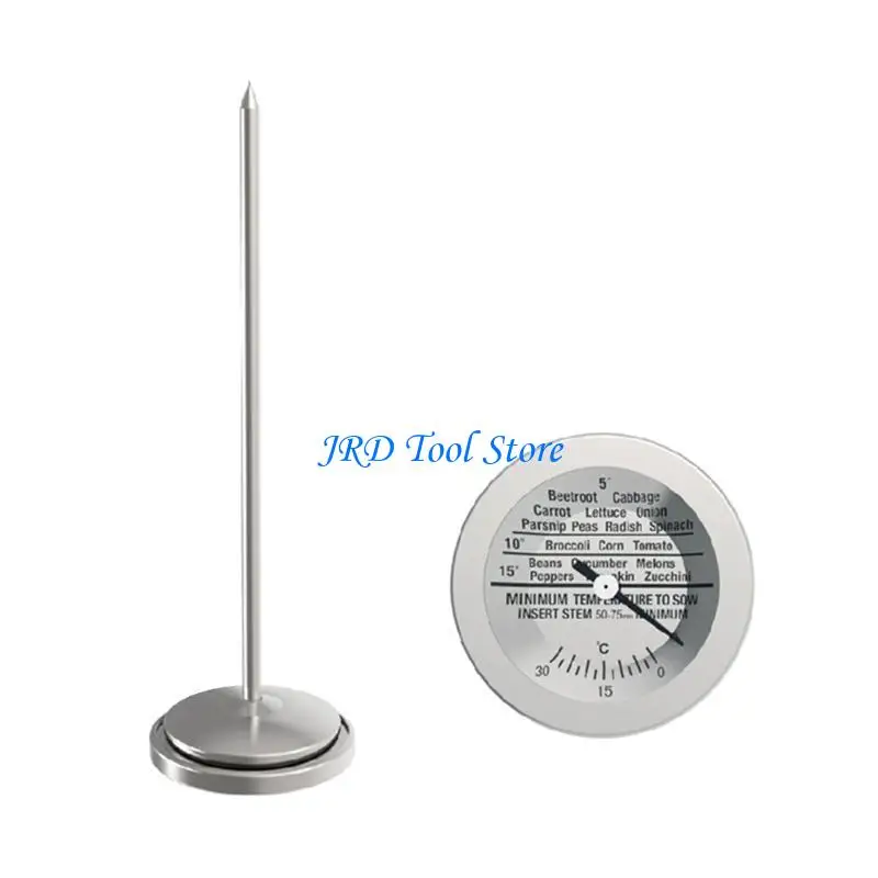 A2UD Professional Soil Tester Digital Plant Thermometer Tester Soil Temperature Monitor Gauge with Long Prone for Lawn Garden