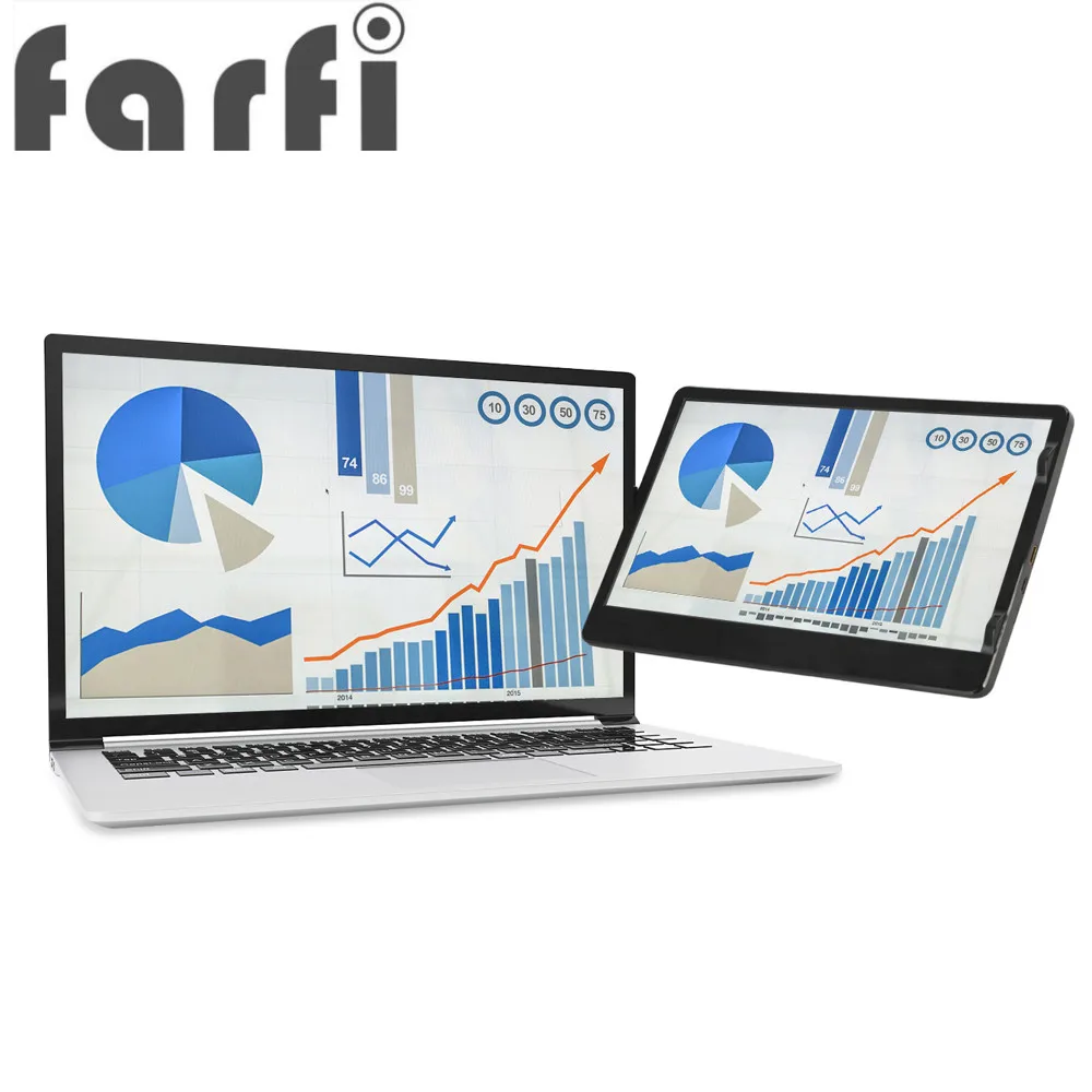 

Farfi Portable Gamer Monitor 11 6Inch 1366x768 USB Type C compatible Screen Monitor For Laptop Smartphone PS4/5 Switch