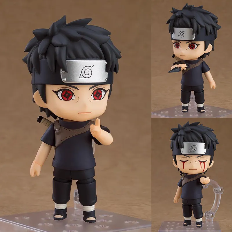 Neue Nendoroid 2436 Uchiha Shisui Q-Version Bewegliche Actionfigur mit Austauschbarem Gesicht Modell Desktop-Dekoration Überraschungsspielzeug Geschenk
