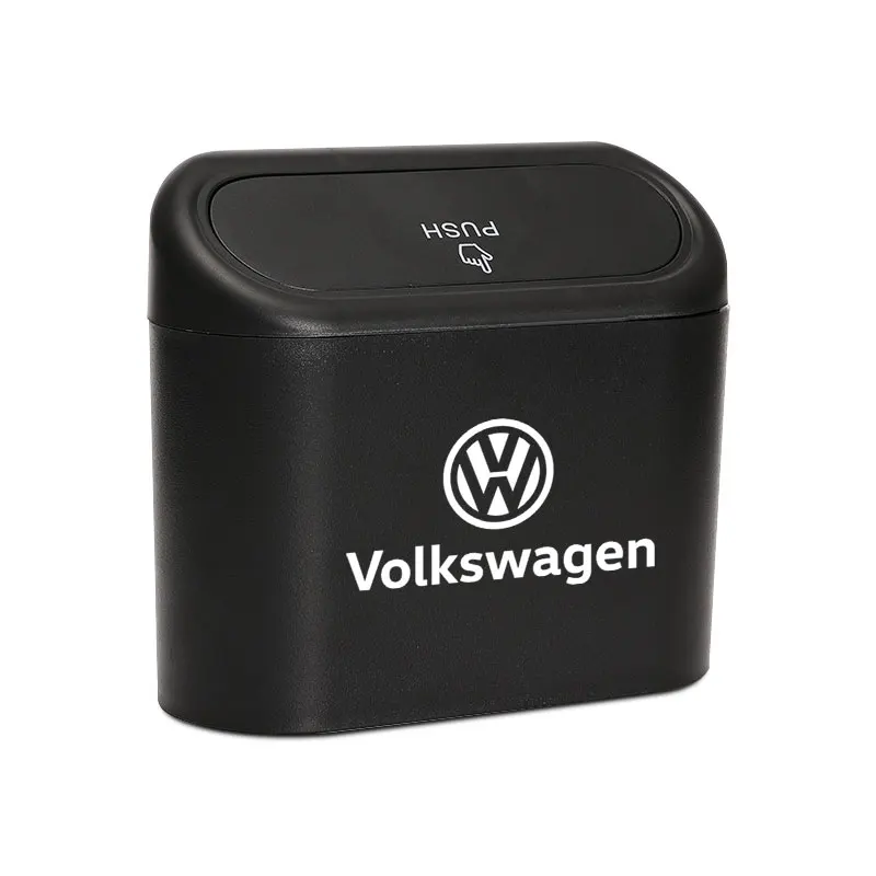 Car Trash Can Storage Box Vehicle Multifunctional Garbage Dust Case For Volkswagen VW Golf 4 R Rline Caddy Tiguan Polo Scirocco