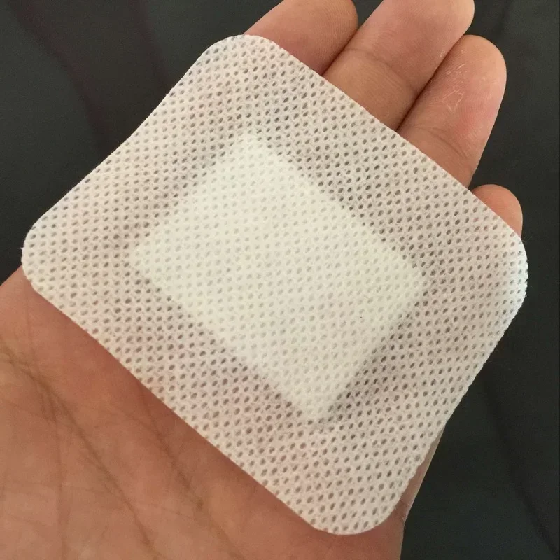 10pcs 6*10cm Non-woven Medical Sterile Adhesive Bandage - Hemostasis Wound Dressing, First Aid Tool