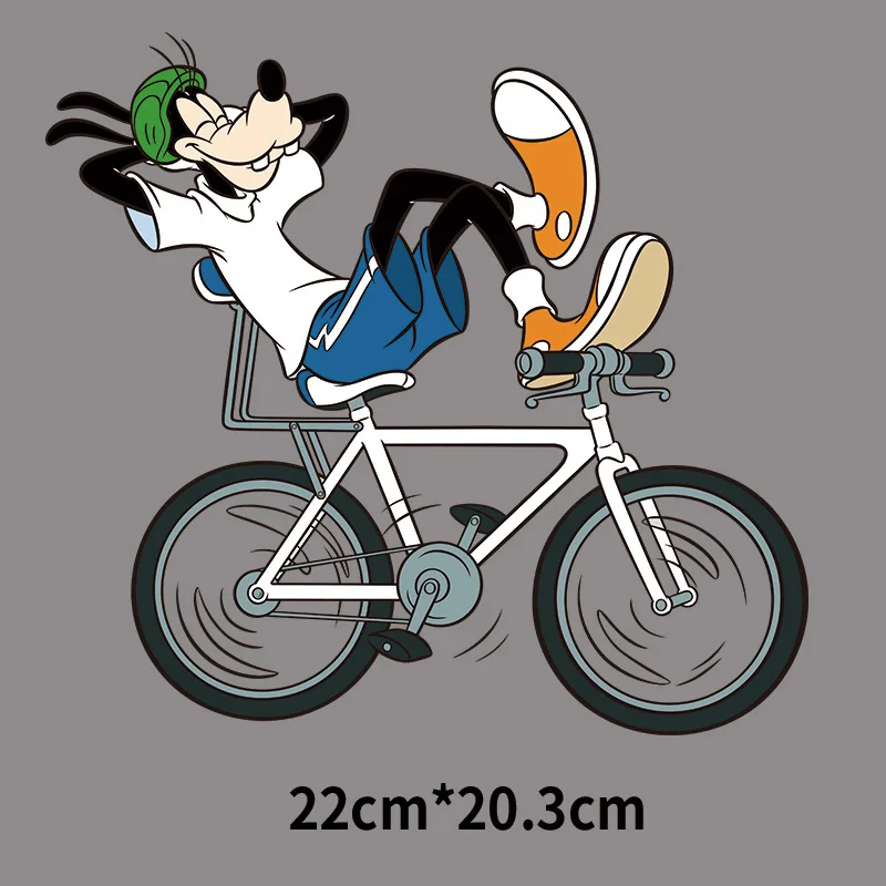 Disney Mickey Minnie Mouse Goofy łatki odzież termiczne naklejki transferowe żelazko na T-Shirt naszywki na ubrania dla dzieci Kawaii niestandardowe