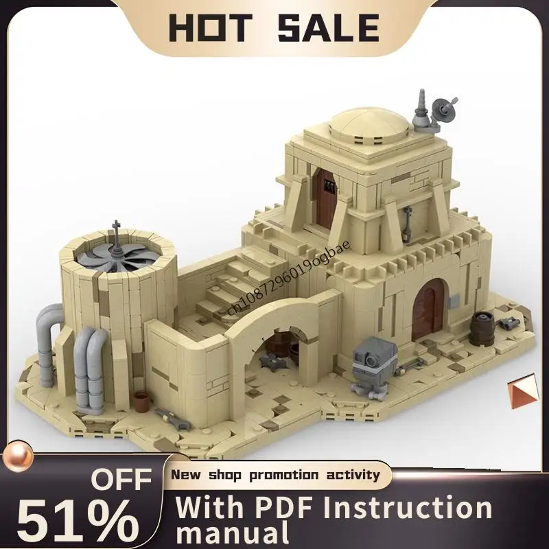 

New 1919Pcs Famous Star Battle Movie Moc Tatooined Modular House Custom Puzzle Diy Creative Ideas Kids Toys Birthday Gifts