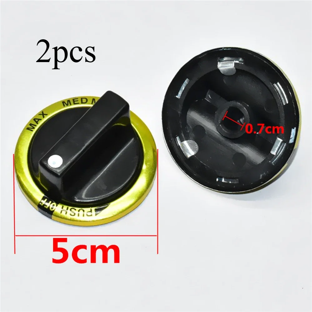 2PCS Universal Plastic Handle Gas Stove Replacement Control Switch Knob Range Oven Knob For Cooking Stove Repair Accessories