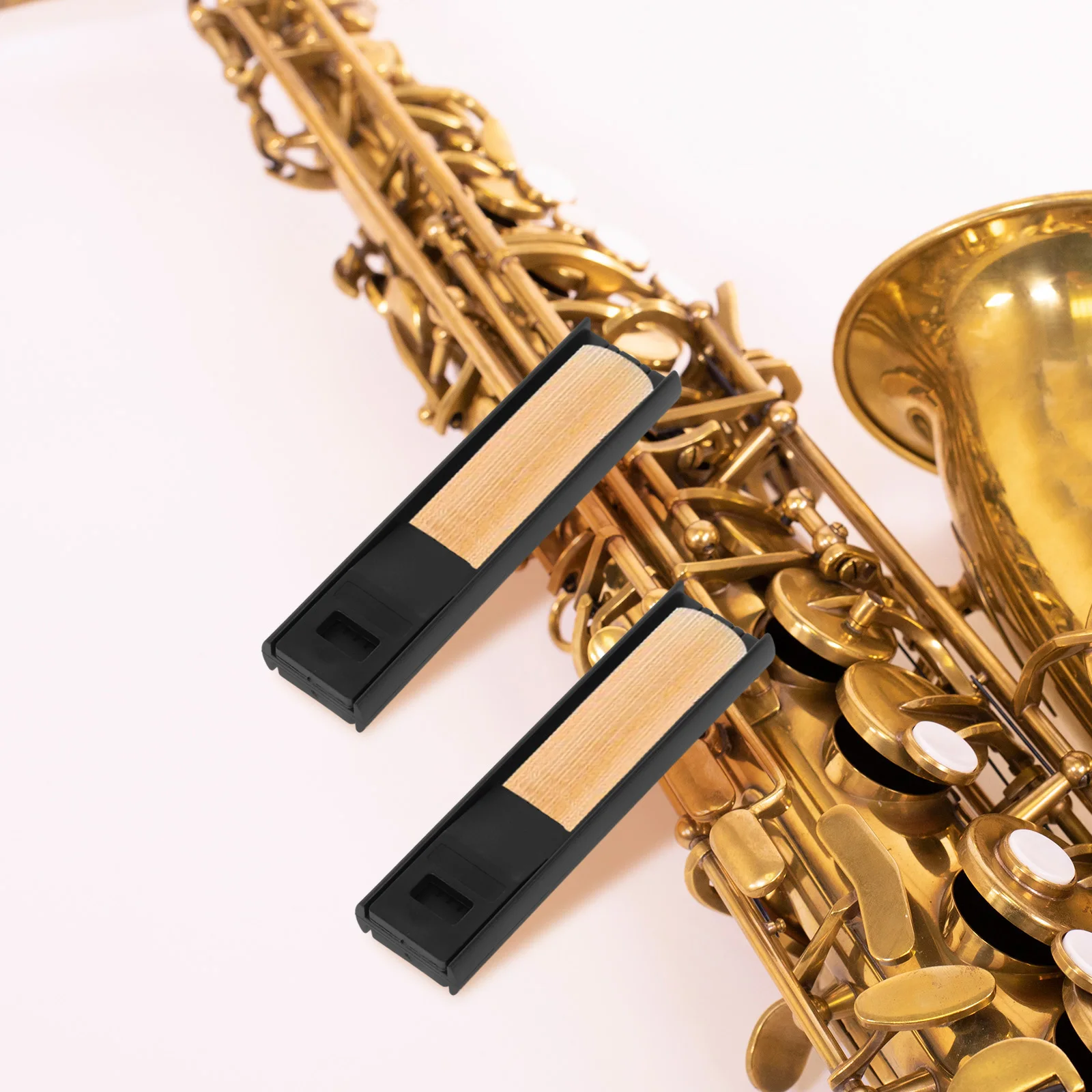 

2 Pcs Saxophone Reed Holder Stabilizer Accessories Tool Accessory Abs Saxaphone