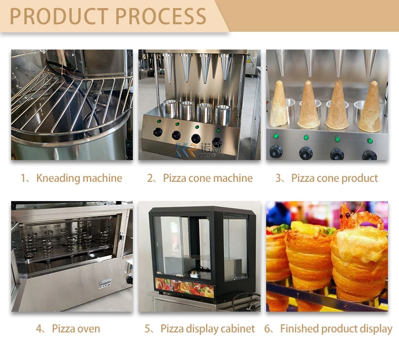 Автоматическая машина для производства конусов для пиццы, коммерческая витрина для пищевых закусок, линия по производству печи для конусов для пиццы, оборудование для хлебобулочных изделий