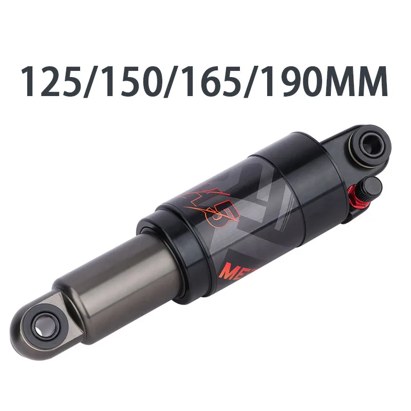 MEROCA Bicycle Air rear shock absorber 125mm/150mm/165mm/190mm/200mm Scooter MTB Mountain Bicycle adjustable Rear Shock