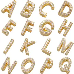Gold Color Letters Beads for Handmade Bracelets Jewelry Making Accessories Letter Beads for Handicrafts Supplies:VZ243