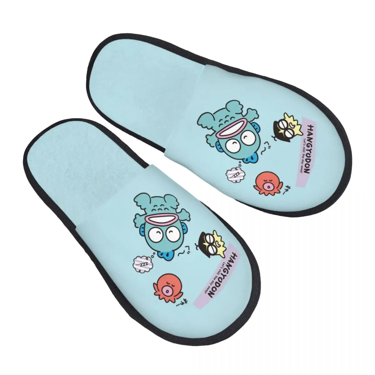 

Женские домашние тапочки Hangyodon с индивидуальным принтом, уютные теплые милые пушистые тапочки из пены с эффектом памяти в виде рыбы, домашняя уличная обувь