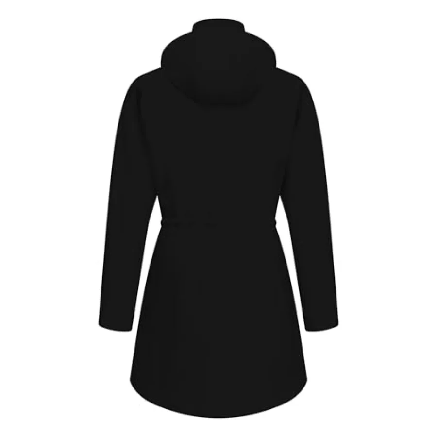Rain Jacket Women Waterproof Long Lightweight Raincoat Hooded Windbreaker Outdoor Trench Coat S-3XL view 3