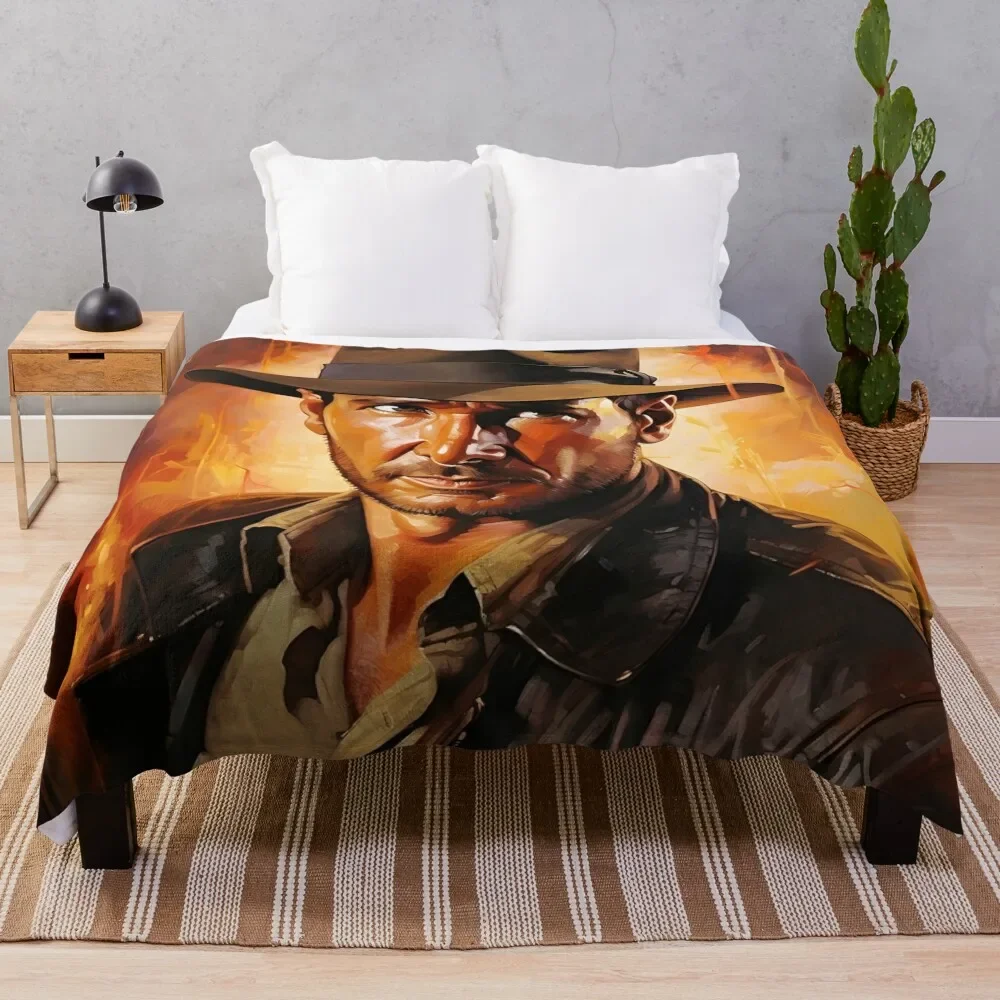 

Indiana Jones Artwork Throw Blanket For Baby halloween Blankets