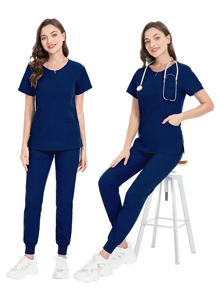 Uniforme d'infirmière pour femmes, vêtements de gIslande médical, ensemble de laboratoire de spa imbibé, vétérinaire, animal de compagnie, clinique dentaire, livres, vêtements de travail de soins infirmiers