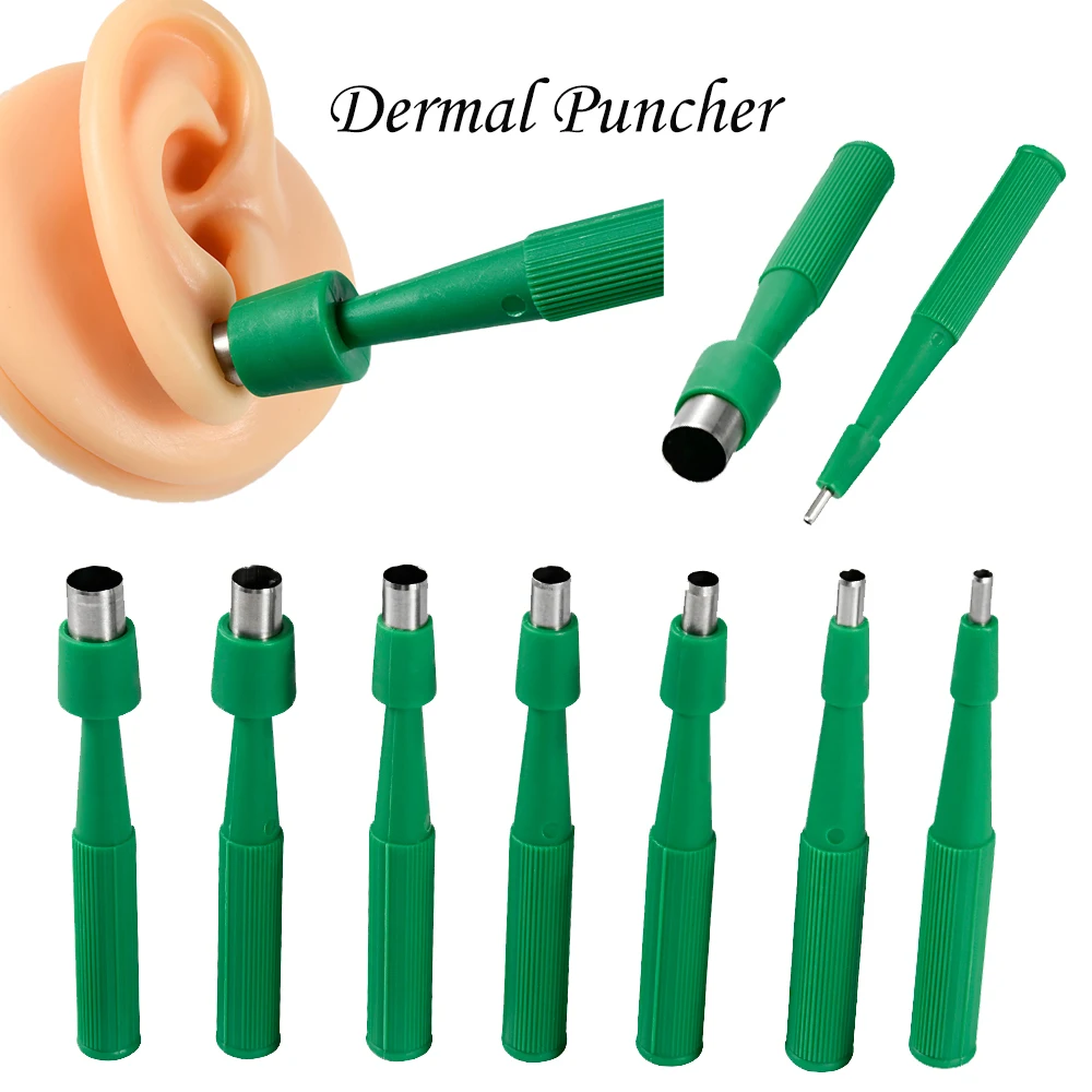 1PC Disposable Professional Biopsy Dermal Puncher for Skin Piercing Body Jewelry Tool Easy Use Sterilized Dermal Anchor Punch