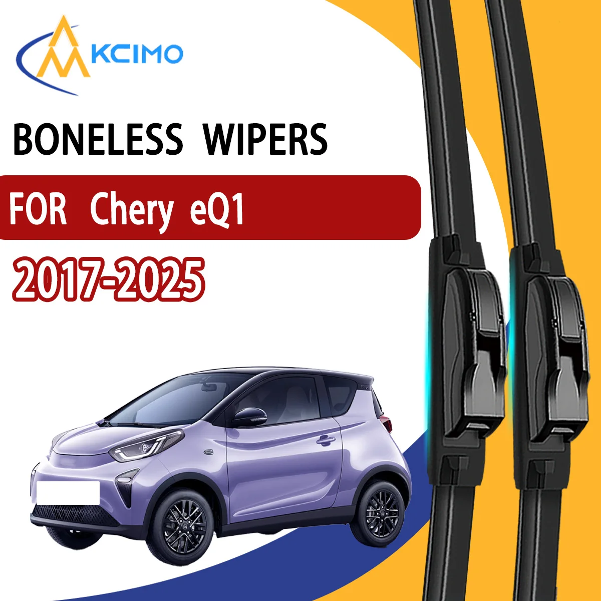 

2Pcs Front Windshield Wiper Blades For Chery eQ1 2017-2025 Windscreen Window Car Accessories