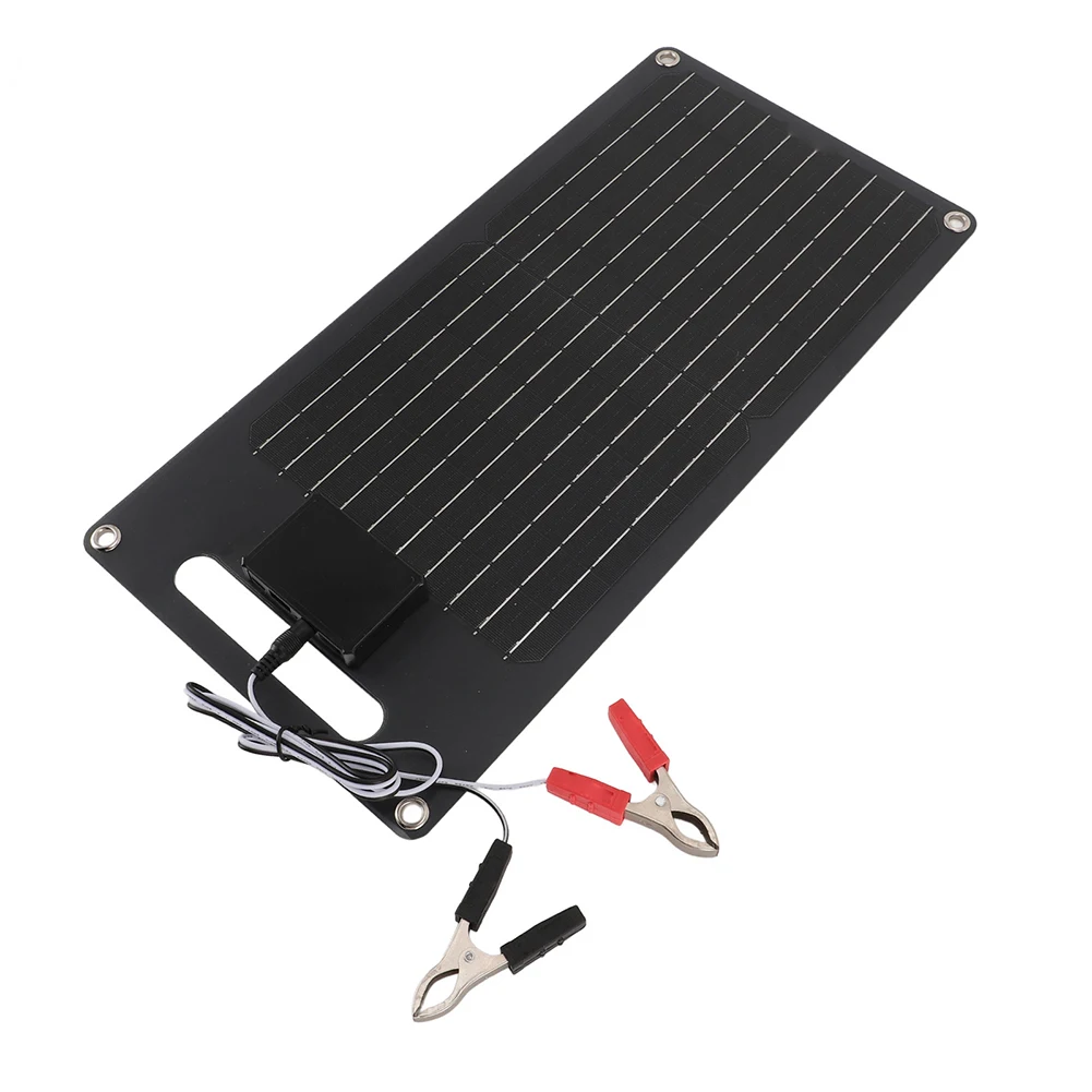 40W Portable Monocrystalline Solar Panel With Handle IP65 Waterproof For RV Home Greenhouse Outdoor For Battery Charging System