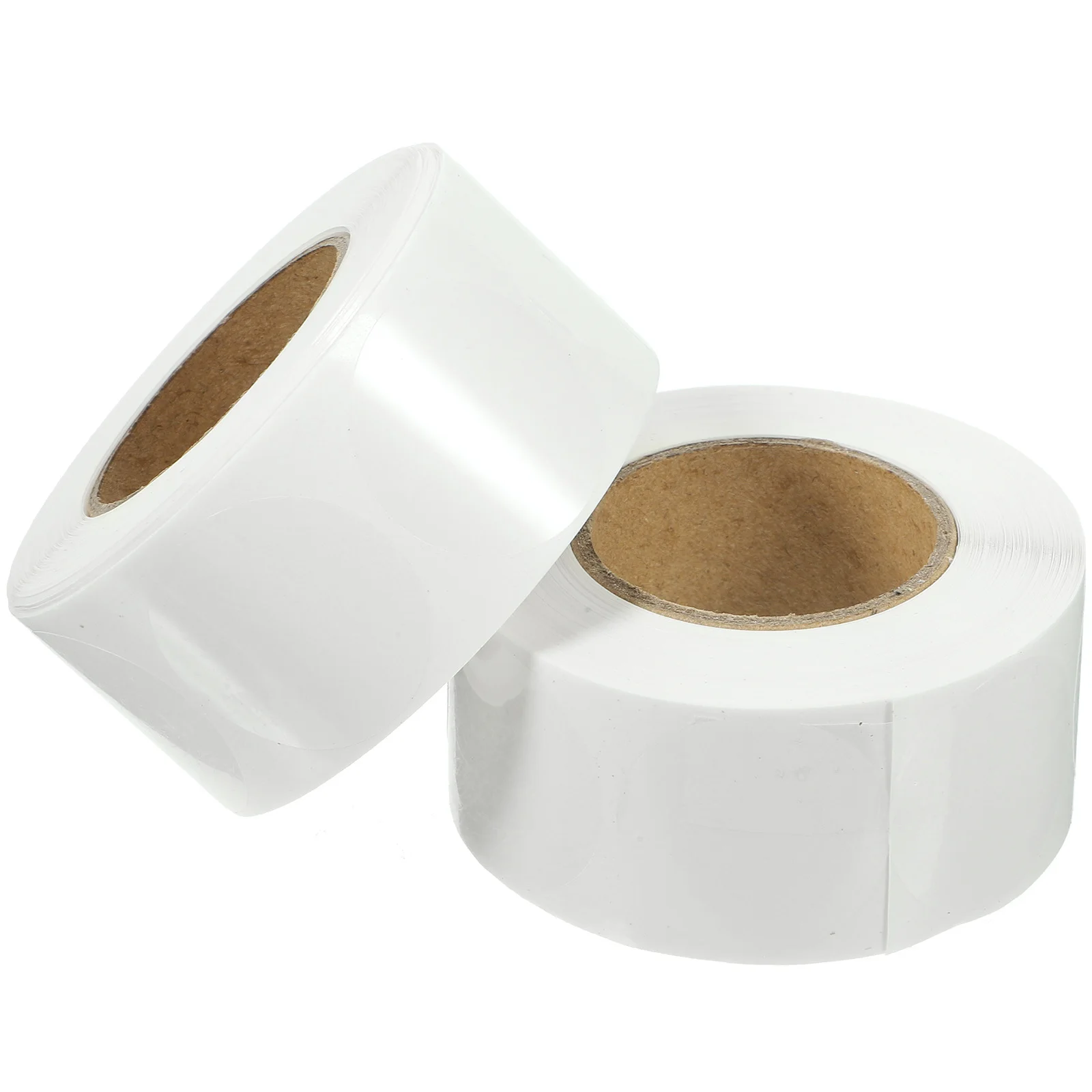 2 Rolls Clear Adhesive Dots Stickers for Gift Labeling and Organization Transparent Round Labels for Envelopes Jars Bottles Home
