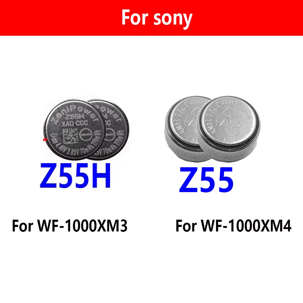 2pcs/lot Z55 z55h  Battery For Sony WF-1000XM3, Z55H For WF-1000XM4 WF-SP900/SP700N /1000X WI-SP600N TWS Earphone