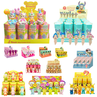 Blind Box Stitch apybara Hello Kitty Dinosaur Flower Series Hippers Mini Figure Collectible  Tabletop Decoration Gifs