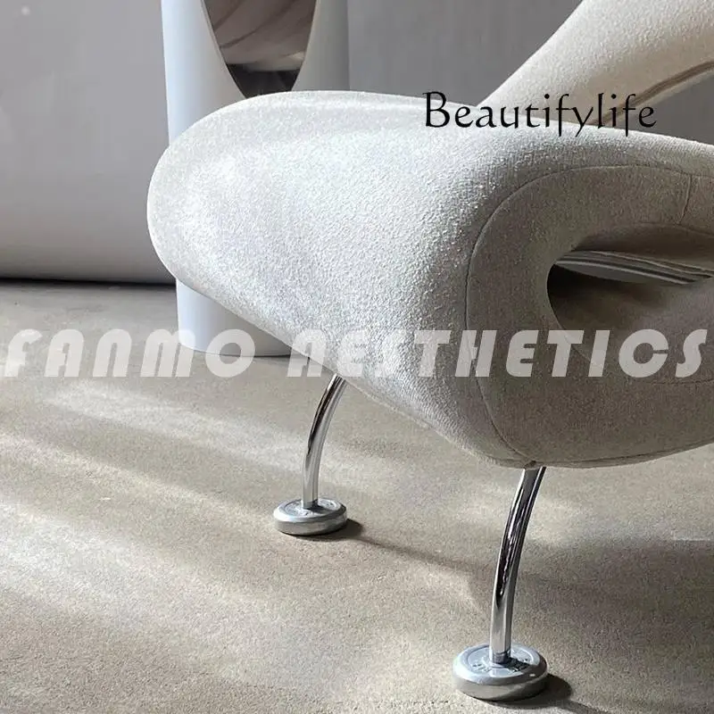 Nordic sofa living room small apartment simple modern wrought iron sofa living room bedroom lazy sofa