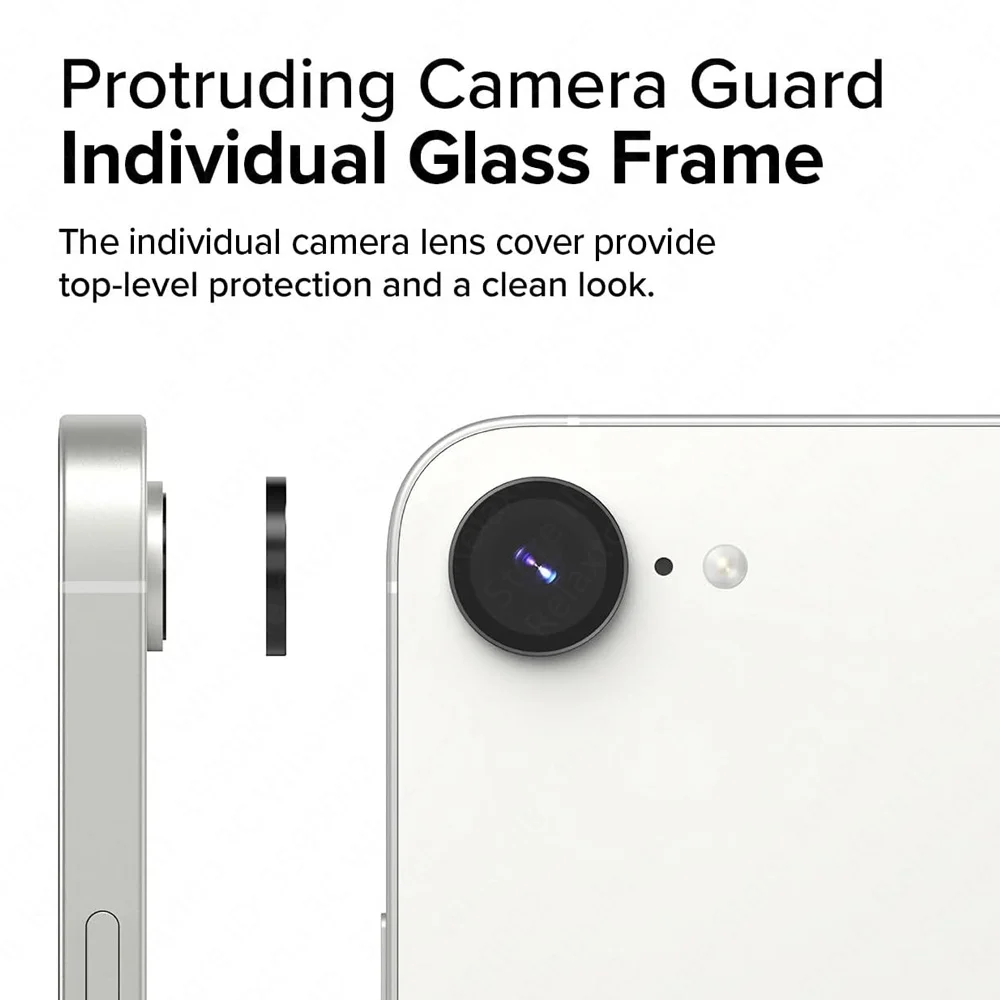1 Stück iPhone 16e Metall Kameraobjektivschutz für Apple iPhone 16e 5G HD Rückseite DYM Aluminium Kameraglas 16 e Objektivgehäuse Zubehör