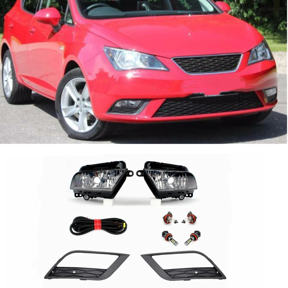 

Fog Light For Seat Ibiza 2013 2014 2015 2016 Front Bumper Fog Light Lamp Fog Light Grille And Wire Assembly