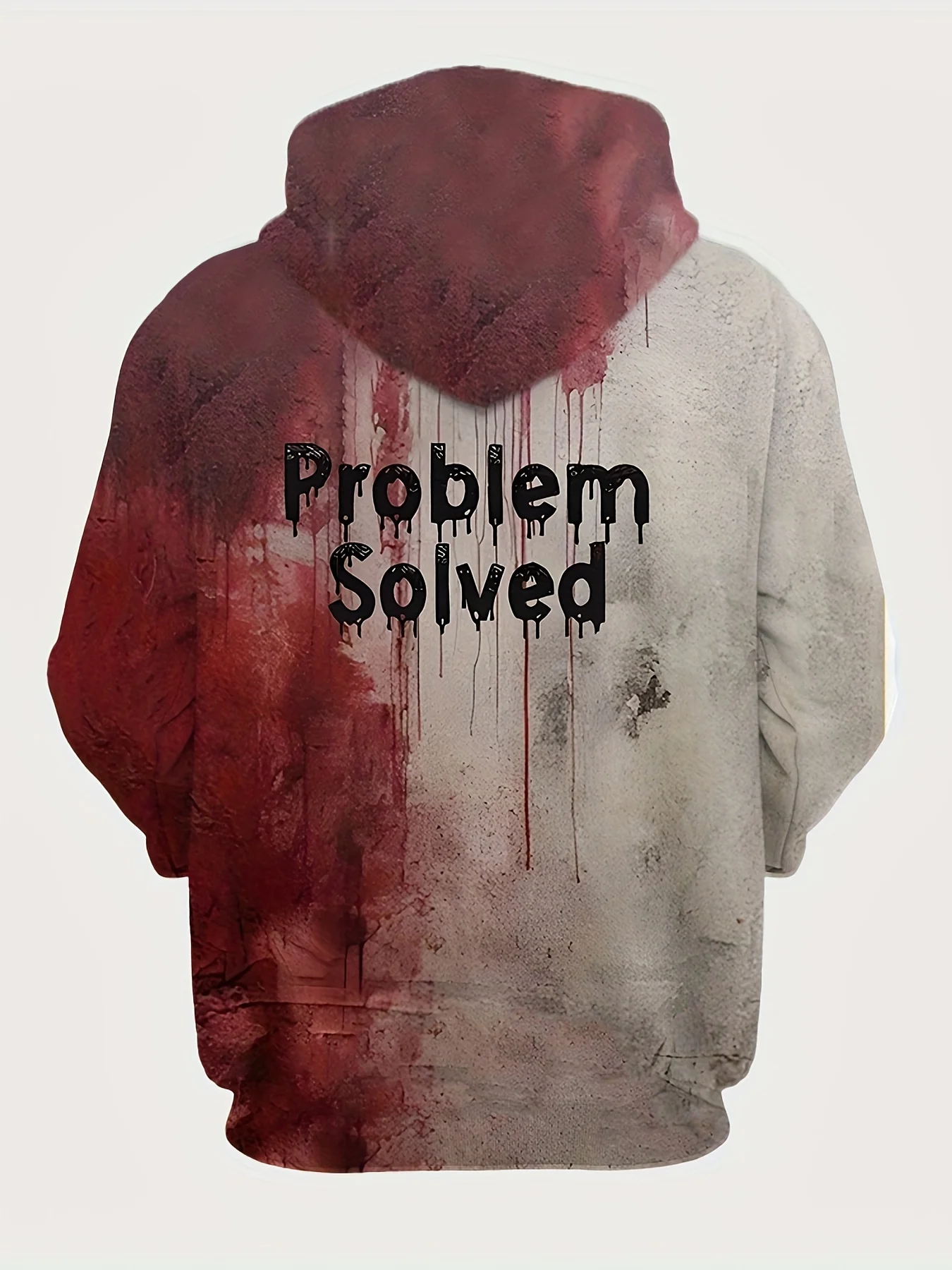 Probleem Opgelost Hoodie Heren 3DPrint Ik ben Fijn Bloedige hooded Sweatshirt Trekkoord Zak Man/Vrouwen Truien Winter Lange Mouw