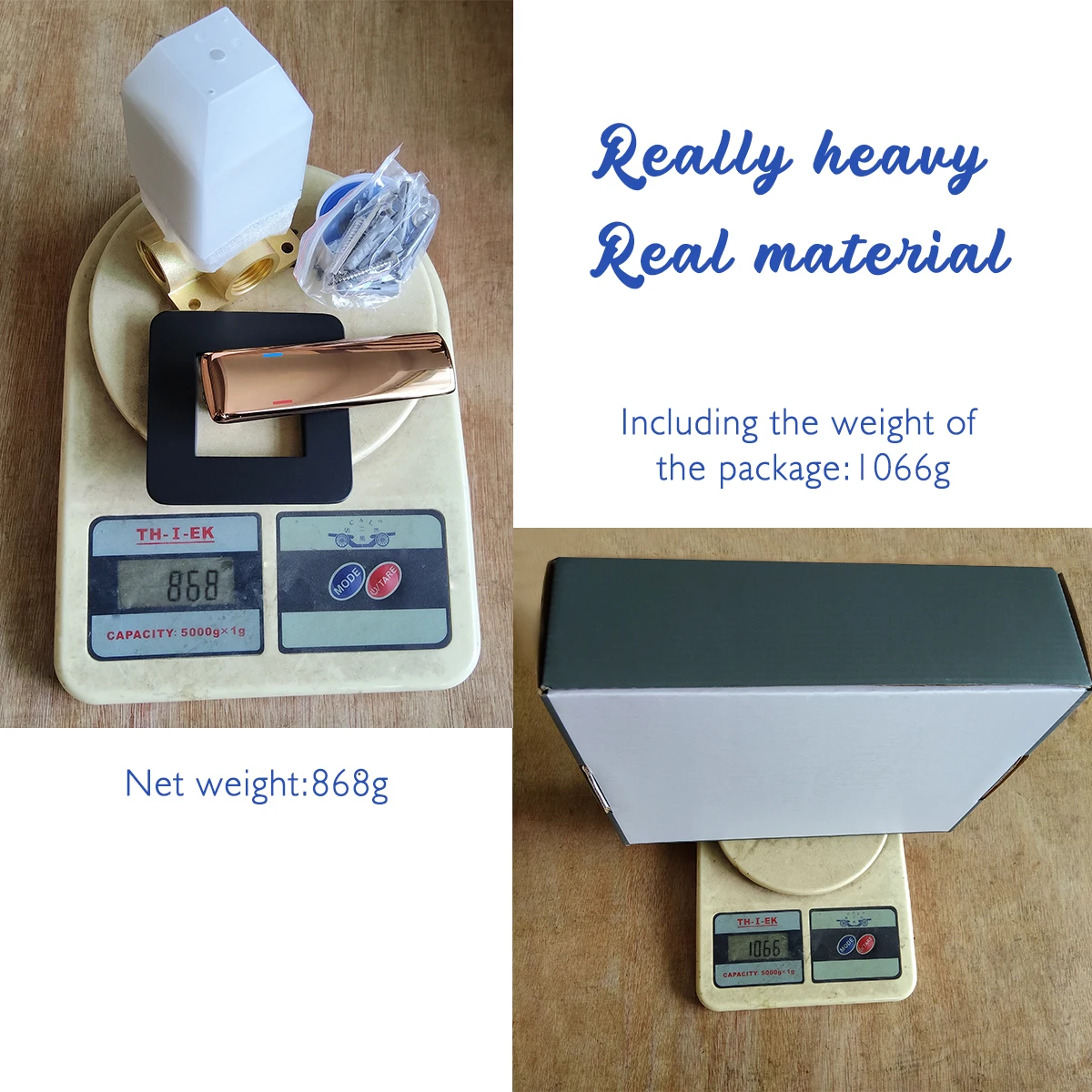 워터 밸브 샤워 믹서 로즈 골드와 블랙.