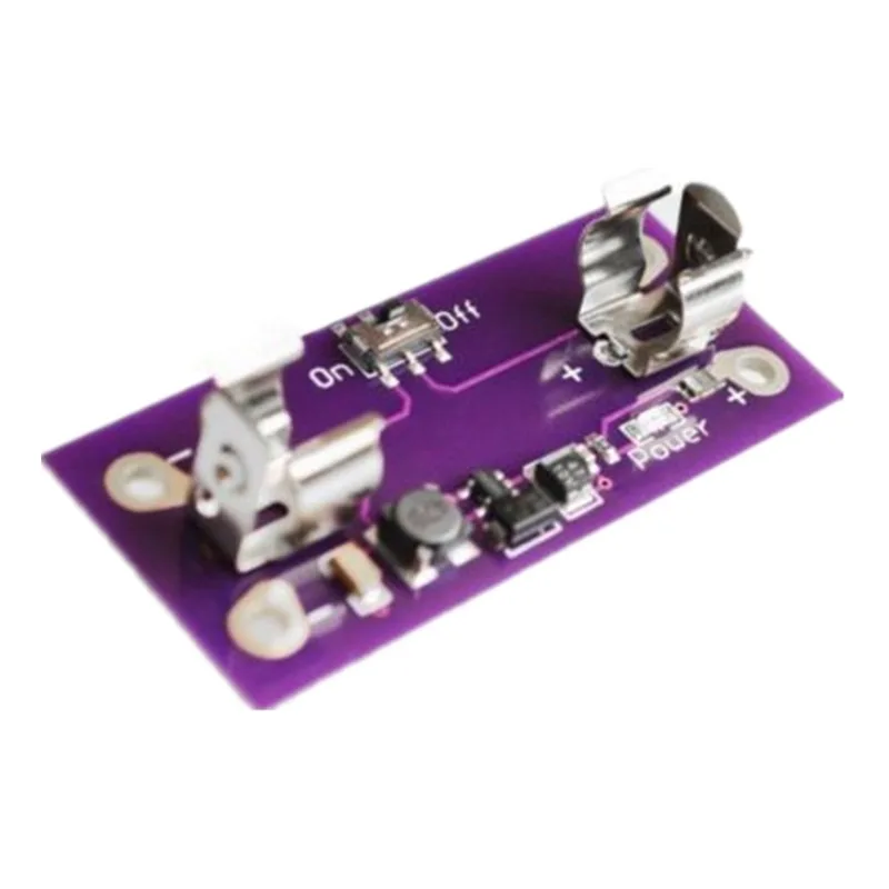 

SUNLEPHANT LilyPad AAA Battery Power Board 5V Boost Converter Module for Wearable Tech Arduino E Textiles Portable Devices Sewab