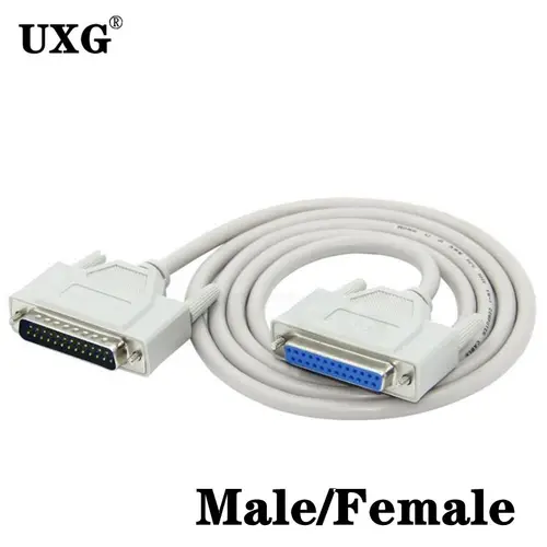 Imagen 2 del producto Cable de 25 pines DB25 paralelo macho a macho hembra LPT para impresora DB25 M-M Cable de 1,5 M/3M/5M/10M Cable de ordenador Cable extensible de impresora de 25 pines
