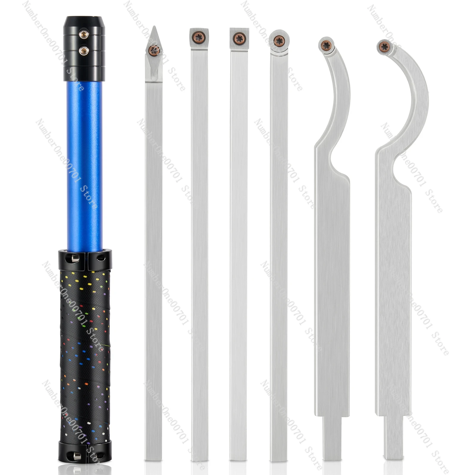 DEEFIINE Woodturning Tools set Carbide Tipped Wood Turning Chisel Kit Wood lathe Machine Tools