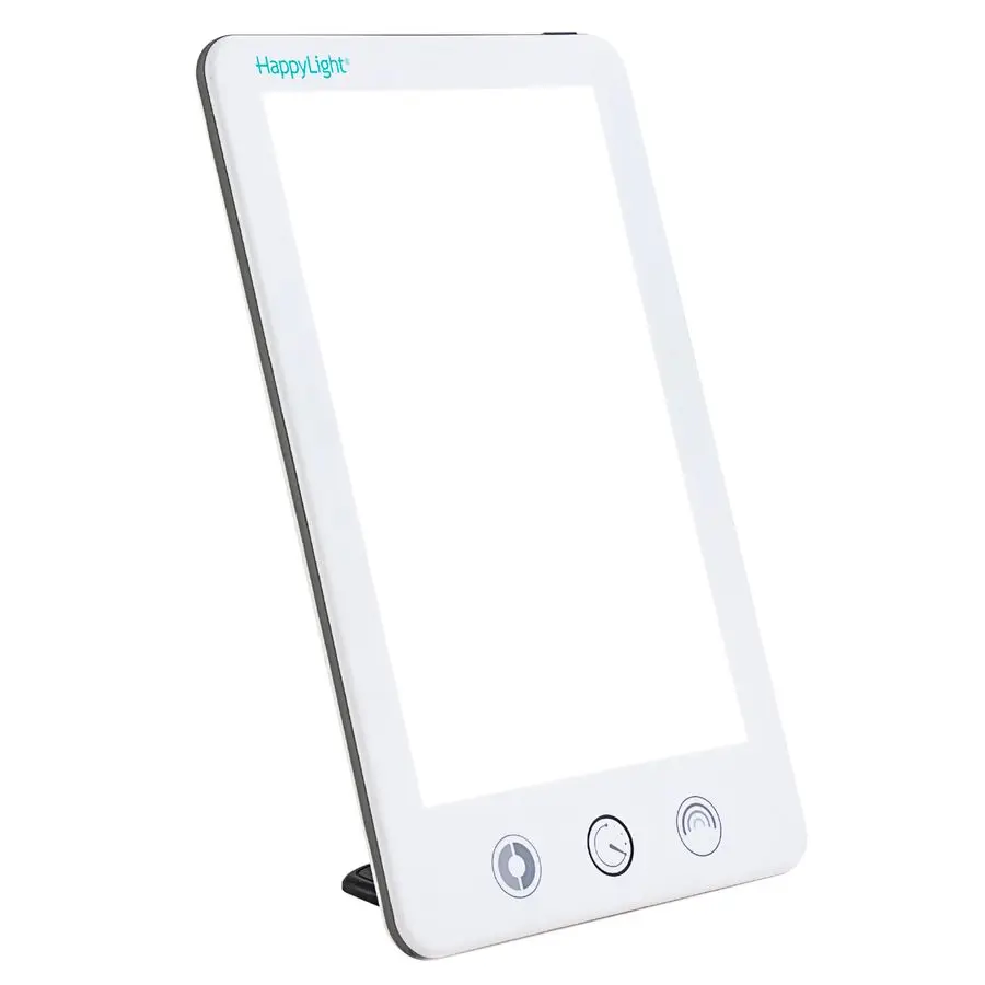 

Лампа для светотерапии Verilux HappyLight Touch Plus с яркостью 10 000 люкс, без УФ-излучения, светодиодная, ярко-белый свет с регулируемой яркостью, Co