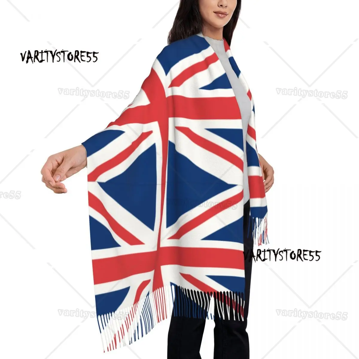 Großbritannien Flagge personal isierte bedruckte Schal Männer Frauen Winter warme Schals Schal Wrap