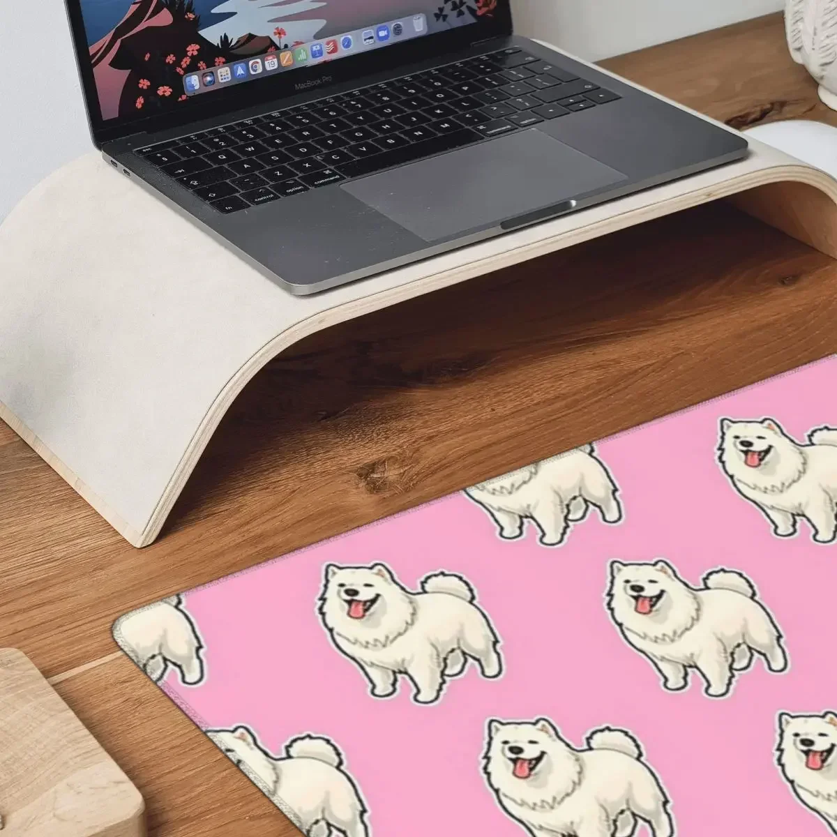 Diseño samoyedo para amantes de los perros, alfombrilla grande para ratón, teclado de ordenador, alfombrilla para ratón, Gamer, PC, portátil, escritorio, accesorios de oficina, alfombrillas para mesa