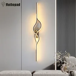 Modern Led Bedside Wall Light Lamps For Living Room Stairs Loft  Bedroom Nordic Interior Minimalist Wall Art Lights Lamp Decor