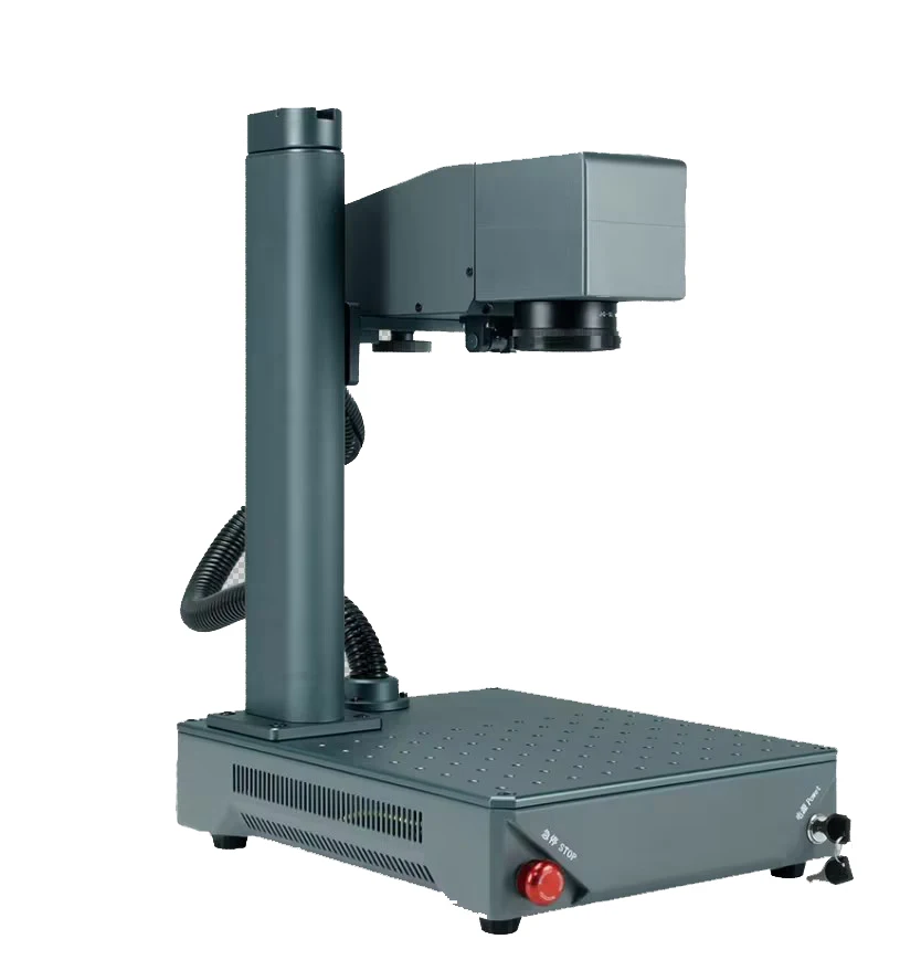Mini Desktop Fiber Marking Machine New Can Be Connected to Mobile Phone APP Supports AI/DXF/DWG Formats Deep Engraving