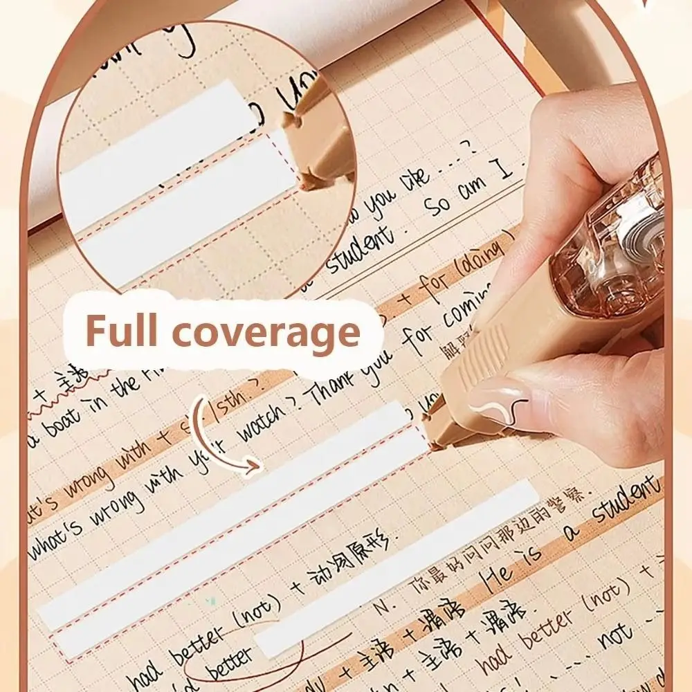 4PCS Silent Capybara Correction Tape Aesthetic Smooth White Covering Tape Large Capacity Express Privacy