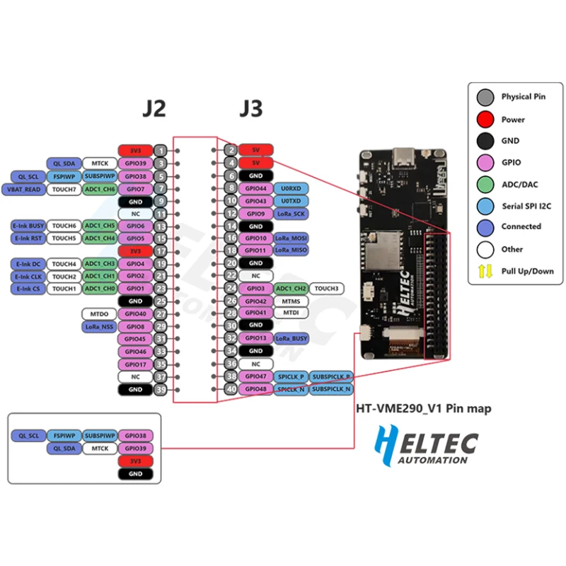 2.90 E-ink Display Meshtastic ESP32 LoRa with Arduino Smart Price Tag E-Paper Monitor Devboard Bluebooth WiFi