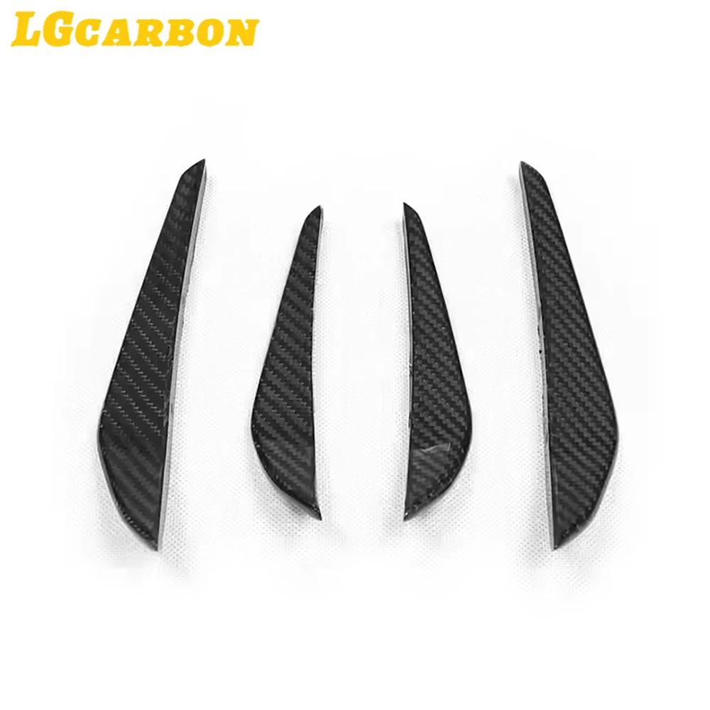 LGcarbon Dry Carbon Fiber Side Bumper Canards for BMW M4 G82 G83 M3 G80 G81 Exterior Auto Rear Bumper Splitter Trim 2021+