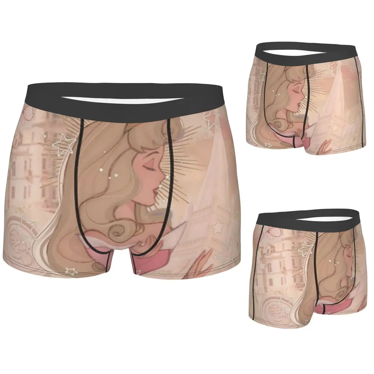 

Boxer Underpants Shorts Princess Insulated Vintage Cartoon Panties Men Ventilate Underwear for Homme Man Boyfriend Gift