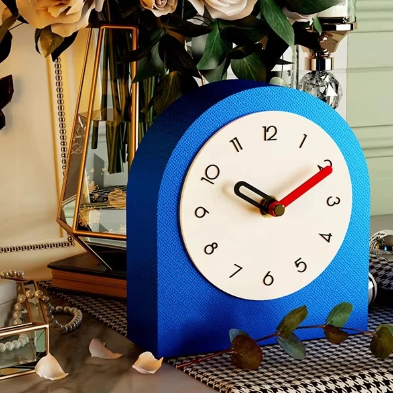 

Modern Minimalist Living Room Wall Clocks Home Decorative Ornament for Bedroom Table Clock Quiet Non-Ticking Easy-Read Clock