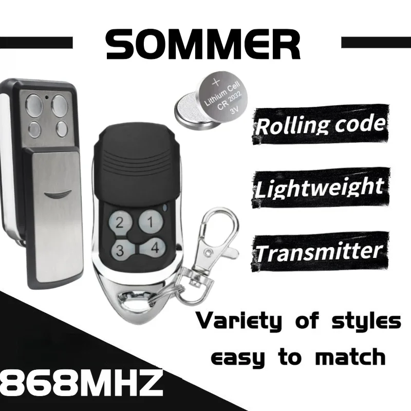 

SOMMER 4026 4025 Compatible Garage Door Remote 868.35MHz Transmitter Key