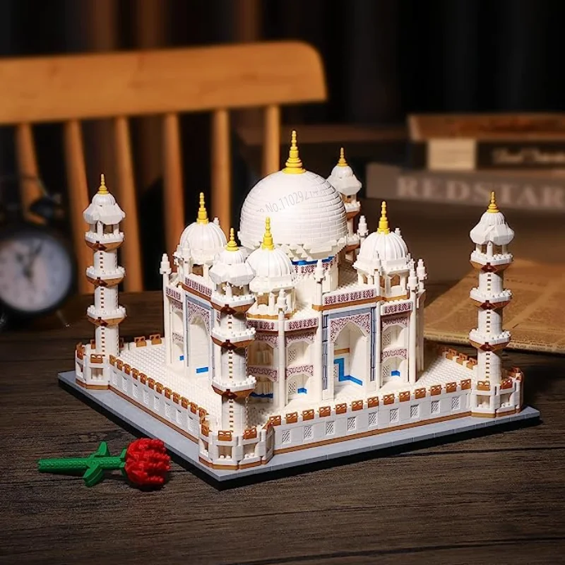 4036PCS Micro Mini Blocks Taj Mahal Architecture Building Toy famoso Kit di modelli di architettura per adulti e bambini regalo di natale