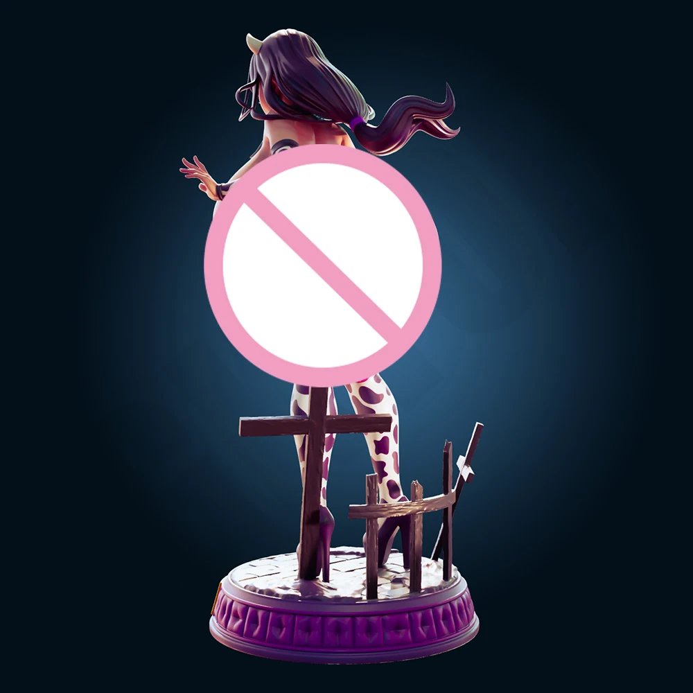 1:24 فوتا عرافة مثير فتاة مهووس NSFW ثلاثية الأبعاد طباعة الراتنج مجموعات الالعاب Gk غير مصبوغ تمثال لتقوم بها بنفسك المفكك تمثال أرقام نموذج اللعب