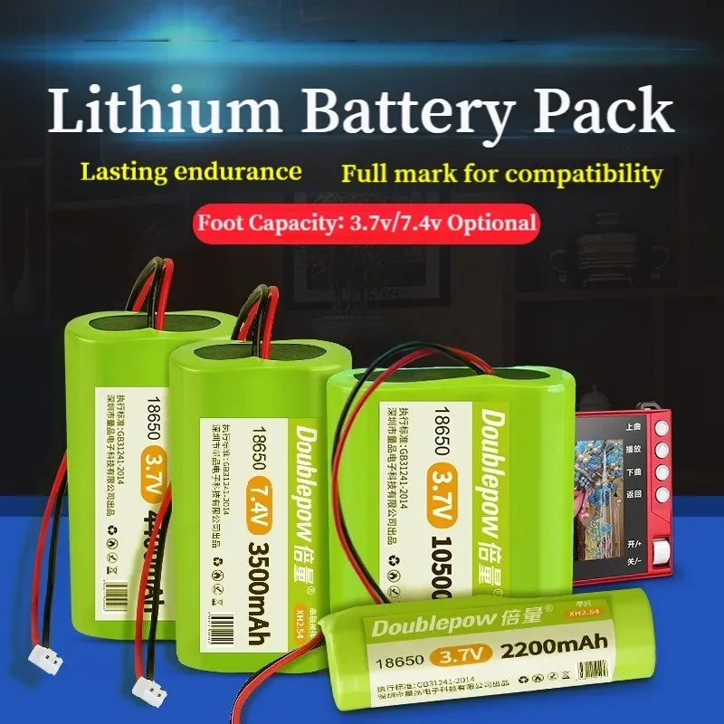 18650 3.7V Battery 4400mAh 5000mAh 6000mAh 7000mAh Icr18650 Rechargeable Lithium Ion Batteries Pack for Emergency Lights LED