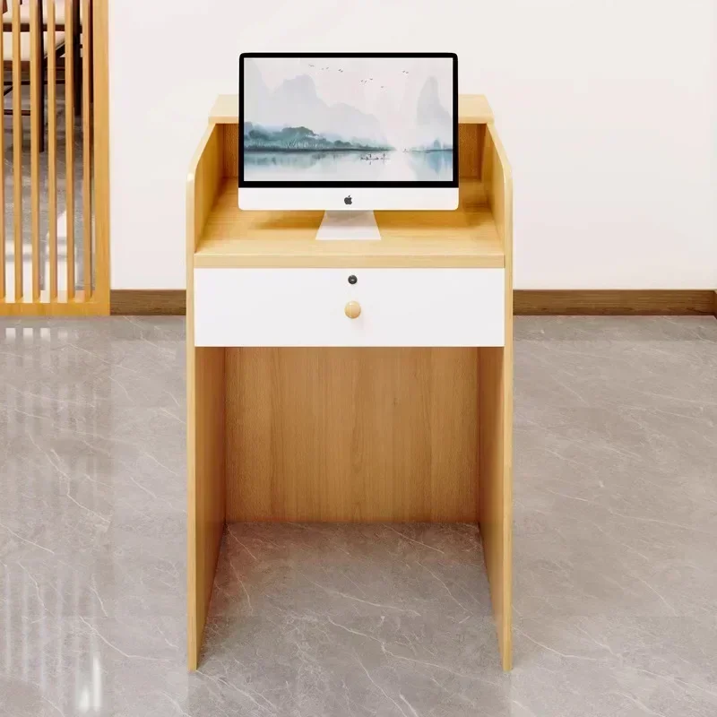 عداد صفحة الخروج، مكتب أمامي صغير حديث بسيط، مكتب استقبال المطاعم، ماكينة تسجيل المدفوعات النقدية، طاولة البار، Theke Empfang #3