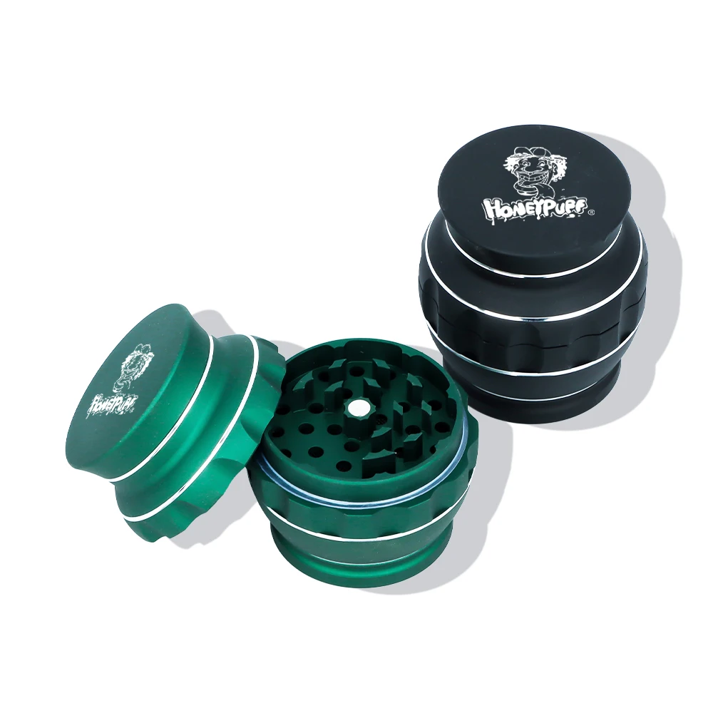 HONEYPUFF Alumnium Alloy Crusher 63MM 4 Layers Creative Crusher Spice Crusher